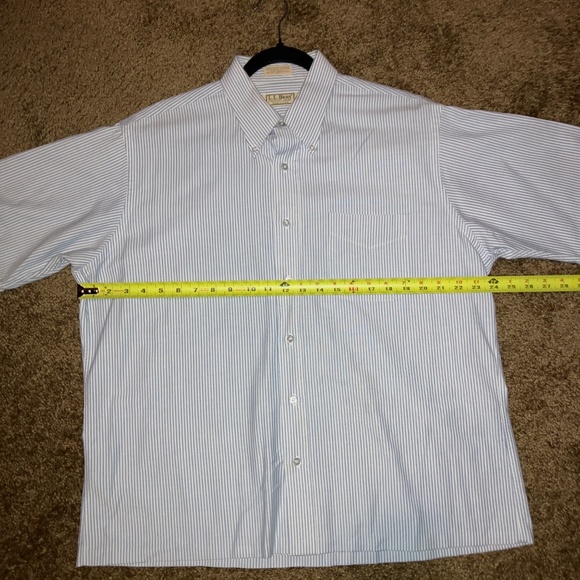 L.L. Bean Made In USA Short Sleeve Button Up Shirt - Picture 8 of 9